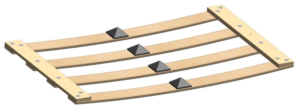 Flexible wooden slats for wall beds UK – fold down bed support