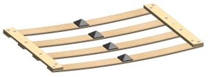 Flexible wooden slats for wall beds UK – fold down bed support